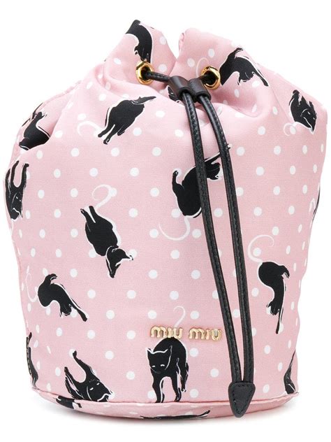 miu miu cat print bag